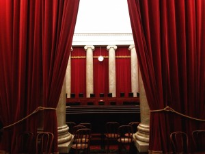 The Supreme Court chambers in Washington, DC.   